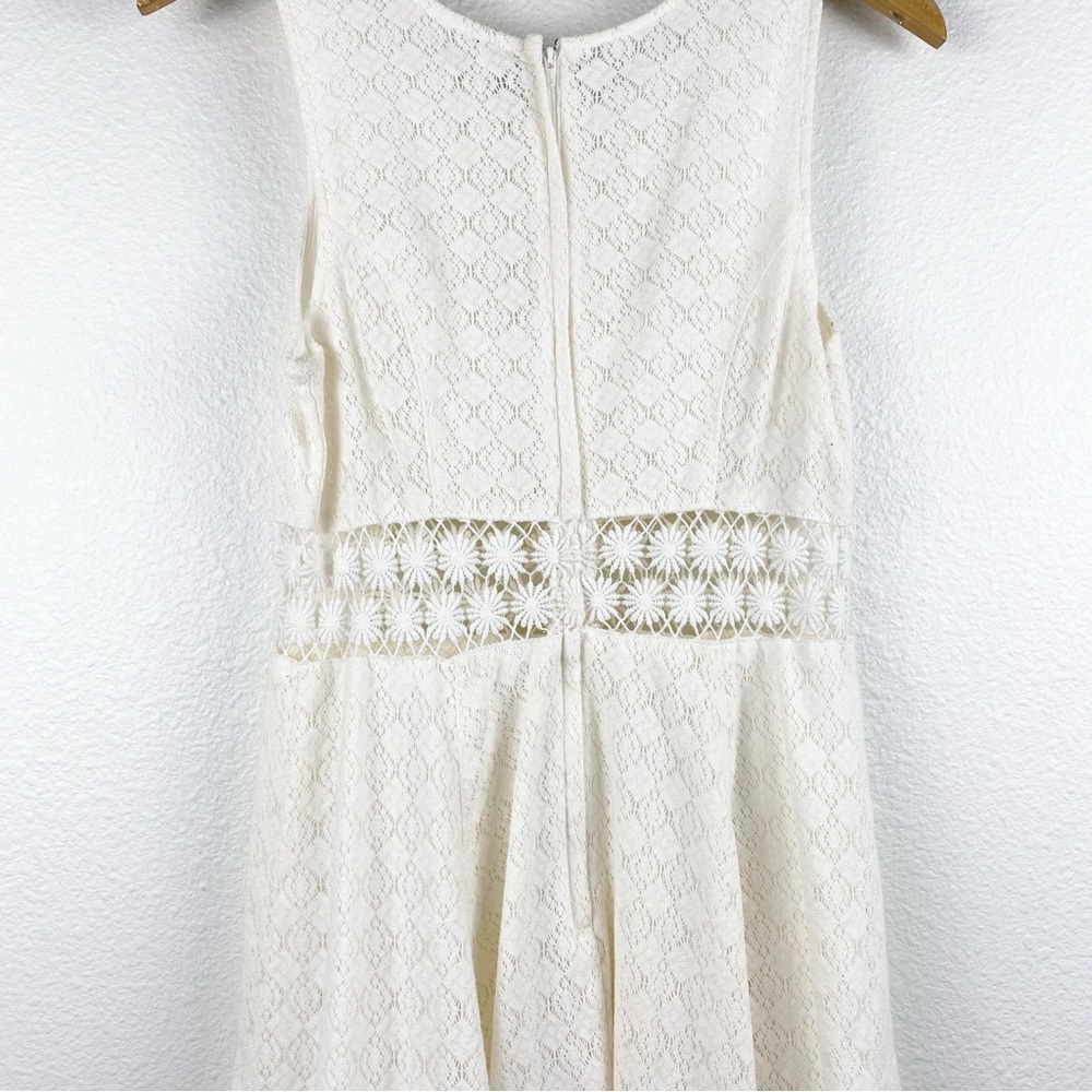 Free People Daisy Waist Mini Dress in White Size 8 - Picture 9 of 14